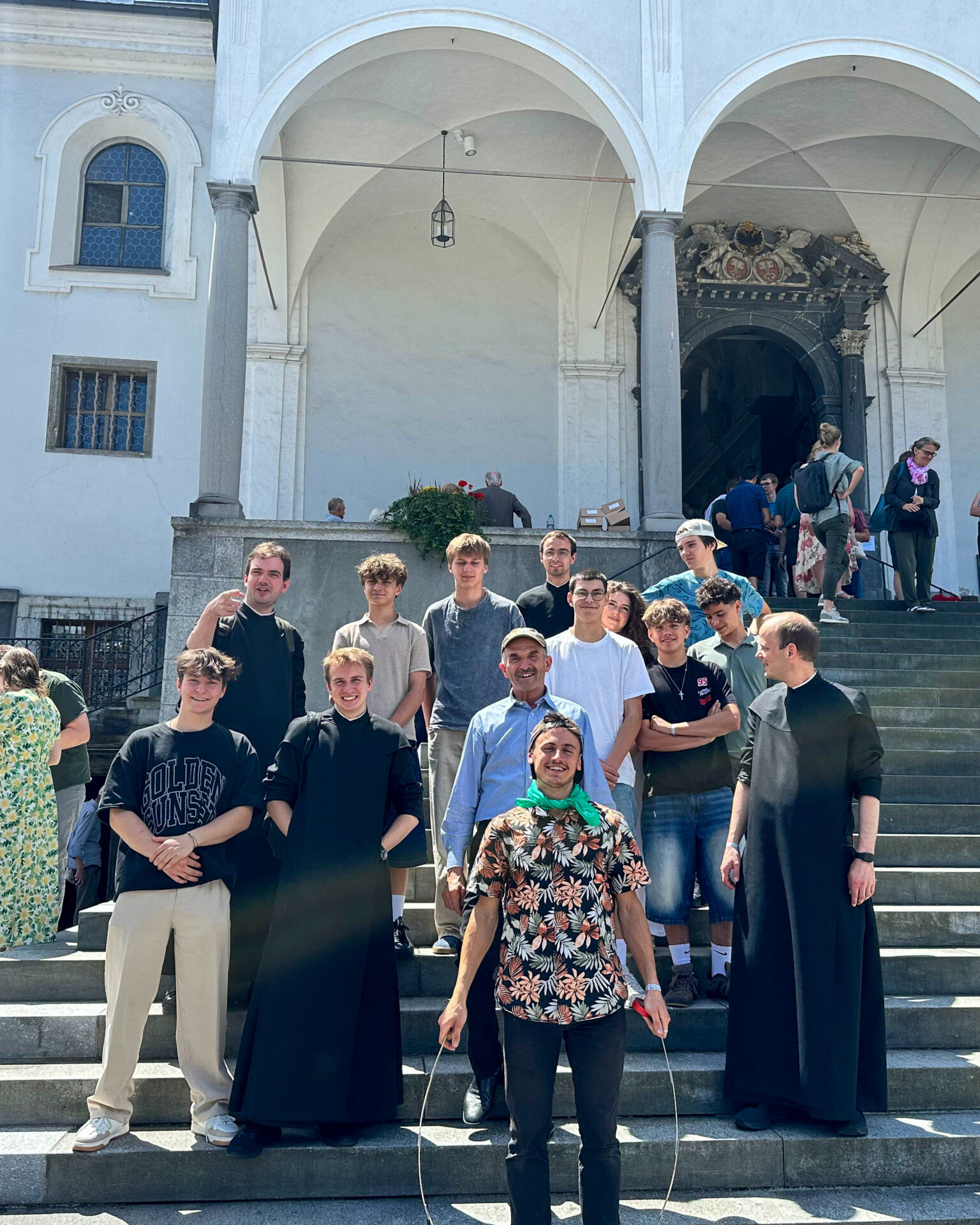Delegation Des Gymnasium & Internat Kloster Disentis Beim Weltjugendtag